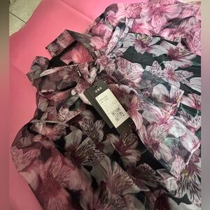 Chic Floral Long Sleeve Dress